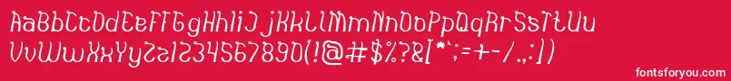 India Hair Style Light Font – White Fonts on Red Background