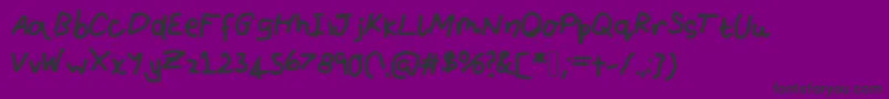 Iamthecrayonmaster Font – Black Fonts on Purple Background