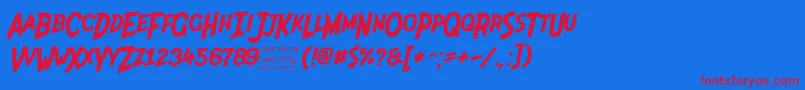 Подробнее о шрифте Indiana Jonas 48p Шрифт Indiana Jonas 48p – красные шрифты на синем фоне