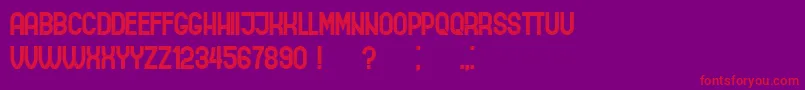 IndirectImplication Font – Red Fonts on Purple Background