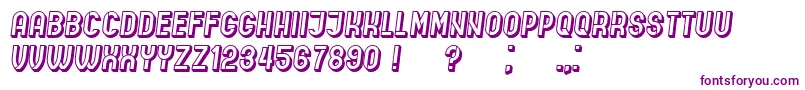 Шрифт IndirectImplication3D Italic – фиолетовые шрифты
