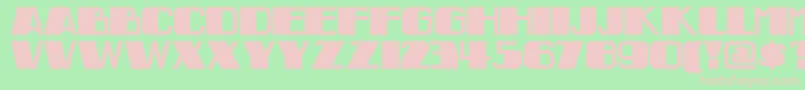 INDON    Font – Pink Fonts on Green Background