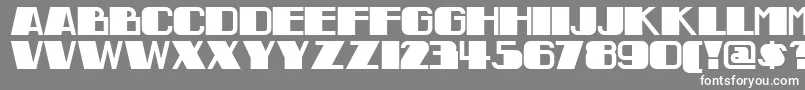 フォントINDON    – 灰色の背景に白い文字