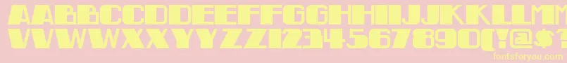 INDON    Font – Yellow Fonts on Pink Background