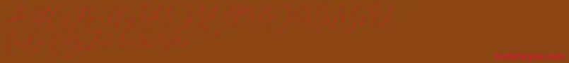 Indonesia Island Font – Red Fonts on Brown Background