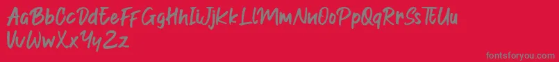 Indonesia Merdeka-Schriftart – Graue Schriften auf rotem Hintergrund