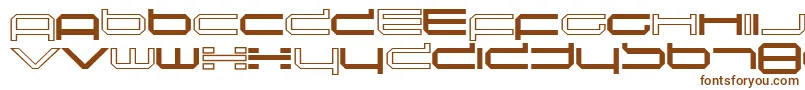 Шрифт induction – коричневые шрифты на белом фоне