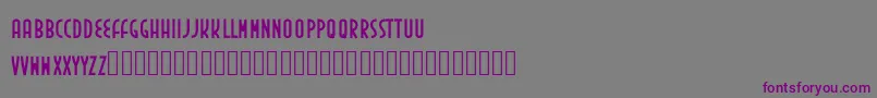 Fonte Inedita – fontes roxas em um fundo cinza