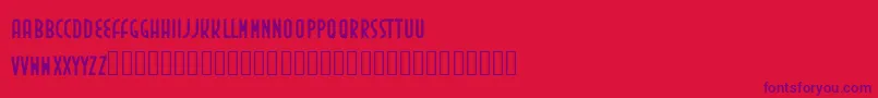 Inedita Font – Purple Fonts on Red Background