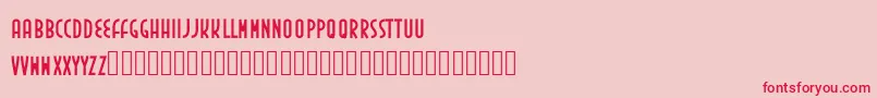 Inedita Font – Red Fonts on Pink Background