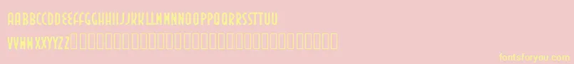 Inedita Font – Yellow Fonts on Pink Background