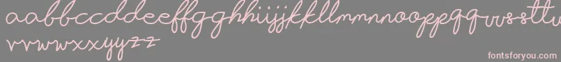 Infatuation Font – Pink Fonts on Gray Background