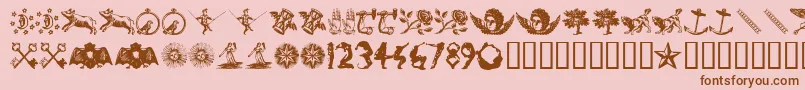 INFID    Font – Brown Fonts on Pink Background