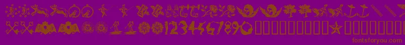 INFID    Font – Brown Fonts on Purple Background