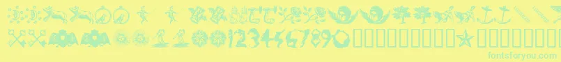 INFID    Font – Green Fonts on Yellow Background