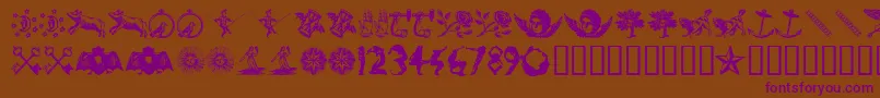 INFID    Font – Purple Fonts on Brown Background