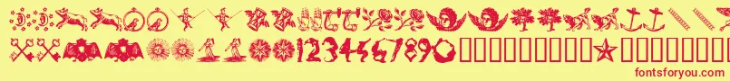 INFID    Font – Red Fonts on Yellow Background