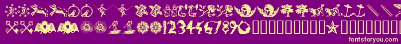 INFID    Font – Yellow Fonts on Purple Background