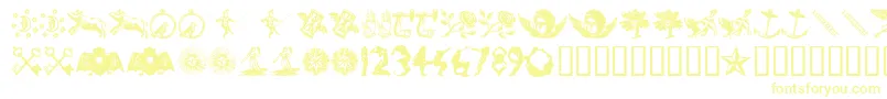 INFID    Font – Yellow Fonts on White Background