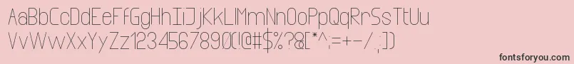 infinity Font – Black Fonts on Pink Background