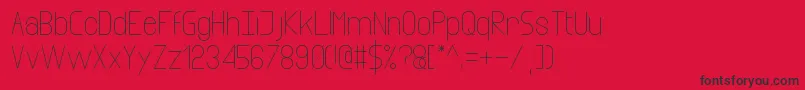 infinity Font – Black Fonts on Red Background