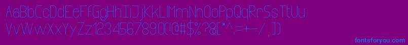 infinity Font – Blue Fonts on Purple Background