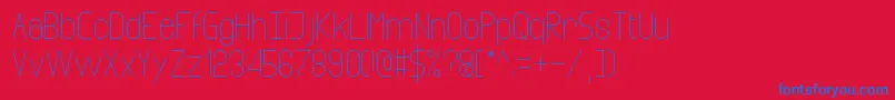 infinity Font – Blue Fonts on Red Background