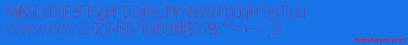 infinity Font – Red Fonts on Blue Background