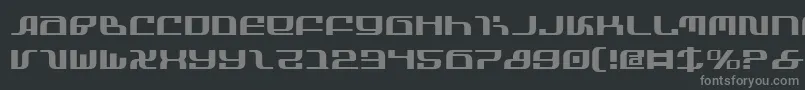 フォントinfinityformula – 黒い背景に灰色の文字