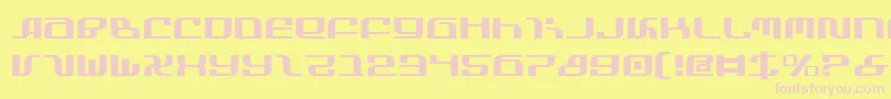 infinityformula Font – Pink Fonts on Yellow Background