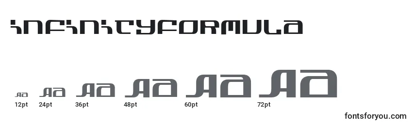 Infinityformula (130305) Font Sizes