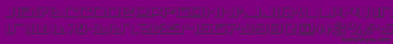 infinityformula3d Font – Black Fonts on Purple Background