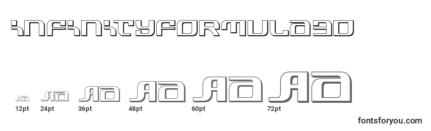 Größen der Schriftart Infinityformula3d