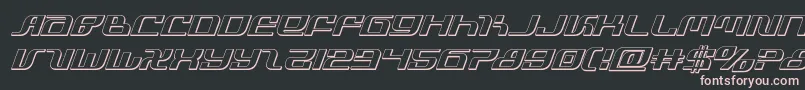 infinityformula3dital Font – Pink Fonts on Black Background