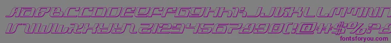 infinityformula3dital Font – Purple Fonts on Gray Background