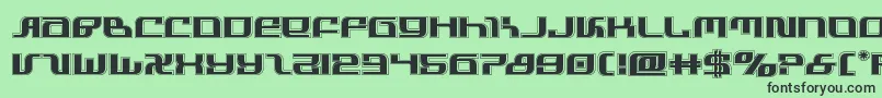 infinityformulaacad Font – Black Fonts on Green Background
