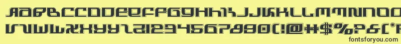 infinityformulaacad Font – Black Fonts on Yellow Background