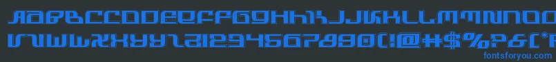 Шрифт infinityformulaacad – синие шрифты на чёрном фоне