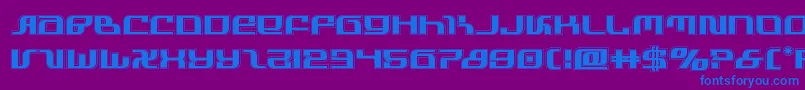 infinityformulaacad Font – Blue Fonts on Purple Background