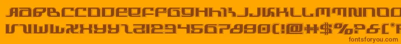 infinityformulaacad Font – Brown Fonts on Orange Background