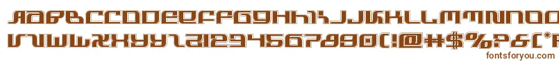 Шрифт infinityformulaacad – коричневые шрифты на белом фоне