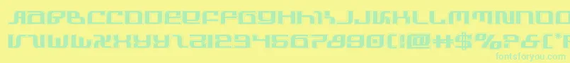 infinityformulaacad Font – Green Fonts on Yellow Background