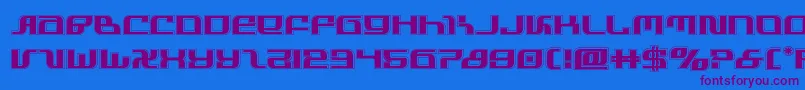 infinityformulaacad Font – Purple Fonts on Blue Background