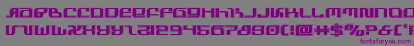 フォントinfinityformulaacad – 紫色のフォント、灰色の背景