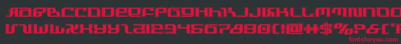 infinityformulaacad Font – Red Fonts on Black Background