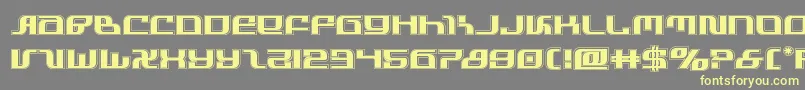 infinityformulaacad Font – Yellow Fonts on Gray Background