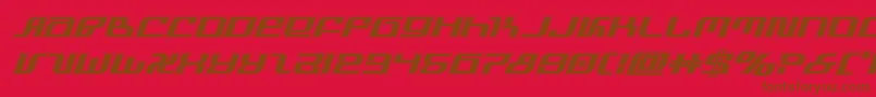infinityformulaacadital Font – Brown Fonts on Red Background