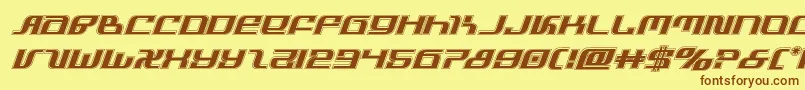 infinityformulaacadital Font – Brown Fonts on Yellow Background