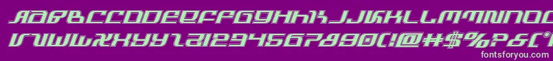 infinityformulaacadital Font – Green Fonts on Purple Background