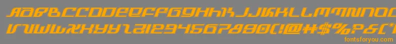 infinityformulaacadital Font – Orange Fonts on Gray Background